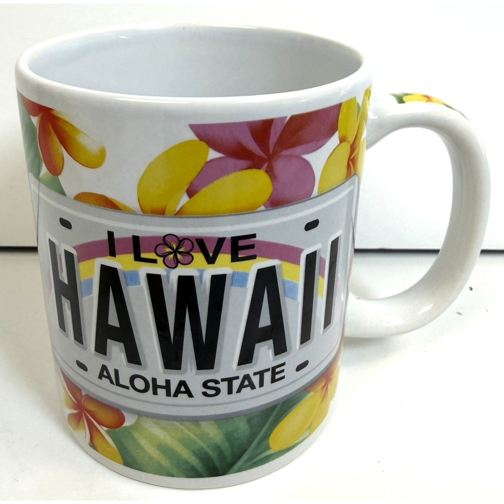 I Love Hawaii Aloha State Souvenir Coffee‎ Cup Mug by ABC Stores